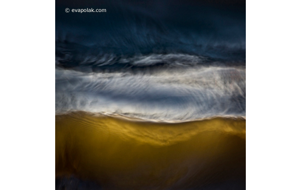 Sculptured by tide abstract water